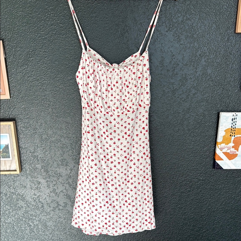 Nasty Gal Red and White Mini Dress